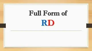 Full Form of RD || Did You Know?