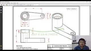 3D modeling in AutoCAD By using Extrude, Revolve And Subtract commands In Hindi.