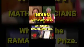 The Ramanujan Prize Winners 🏆|| #shorts #maths #mathematician #theramanujanprize #ramanujan #winners