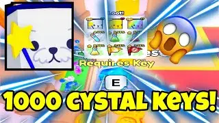 Spending *1,000 CRYSTAL KEYS* For HUGE PETS! Roblox Pet Simulator 99!