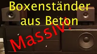 Mini Lautsprecherständer für die Mono - Beton sorgt für Stabilität!