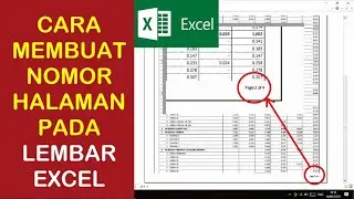 cara membuat nomor halaman pada lembar excel