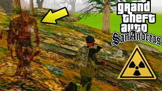INFECTED BLOODSUCKERS ATTAKED ME IN A CAVE, GTA SA WITH RADIATION