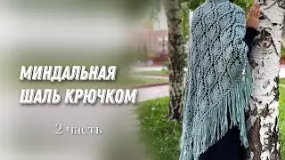 Свяжите её обязательно! Шаль крючком 2 часть/crochet shawl tutorial 2 part