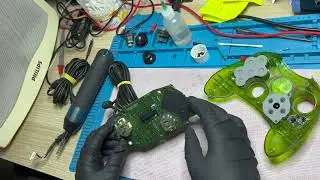 Xbox Translucent Green Controller Small Repairs and Clean