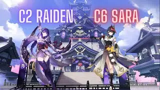 [Genshin Impact] C2 Raiden (lvl90) and C6 Sara (lvl50) Quick Test