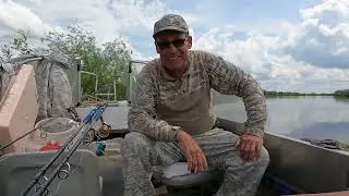 How to hook a liver when fishing for catfish so it doesn't fall off!! And of course, the results!!