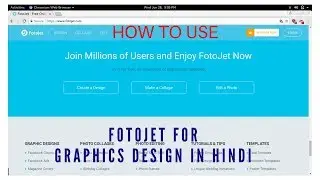 [Hindi]How to use fotojet graphic designer - FOTOJET - use fotojet - graphics design with fotojet