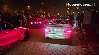 Illegale Car meeting in Emmen
