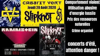 Live report Rammstein à Lyon, Slipknot à Genève et Cabaret Vert