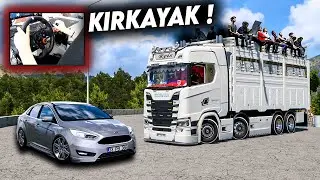 KIRKAYAKLA TOPLU TAŞIMA ?! SCANIA KIRKAYAK ETS 2 MOD 1.51 [ Logitech G29 ]