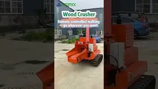 wood branch crusher | remote-controlled #woodcrusher #woodworking #remotecontrol #automobile