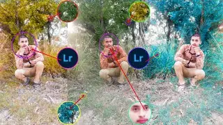 Lightroom aqua and orange effect photo editing tutorial | Lightroom background colour change