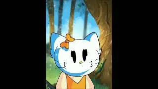 mini animation with hell on kitty cute & beautiful smile