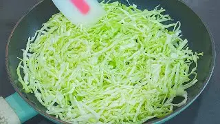 CABBAGE with EGGS is better than meat! It’s so delicious and easy! New way to cook recipes cabbage