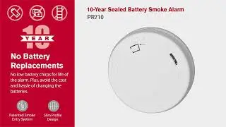First Alert 10-Year Sealed Battery Smoke Alarm | PR710