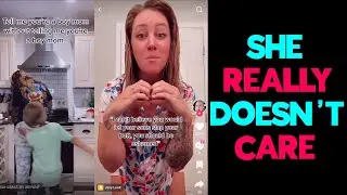 TikTok Mom Doesn't Care About Her Kids Slapping Her Butt