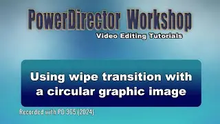 Apply wipe animation to a circular informational graphic