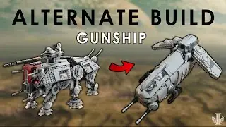 Building a Gunship from only an AT-TE - LEGO STAR WARS Alternate build 75337