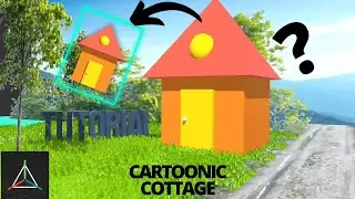 How I made a cartoonic cottage in prisma 3d | Beginners Tutorial