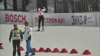 С.Слепцова  на ЧР. С тренером  В.П. Захаровым