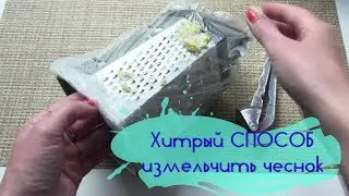 Хитрый способ измельчить ЧЕСНОК