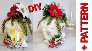 Lanterna Natalizia in feltro 🎄🎀DIY CHRISTMAS LANTERN Pattern