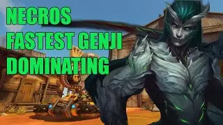 NECROS WORLD FASTEST GENJI GAMEPLAY - GRAND MASTER OVERWATCH SEASON 30