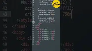 New Bubbles Loader Using HTML & CSS #shortsfeed #shorts #amittutorial