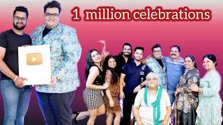Golden Play Button Aagya! 😍 || 1 million celebrations || #goldenplaybutton #youtubecreatorawards