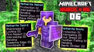 I made NETHERITE GOD ARMOR in Hardcore Minecraft... (S7E6)