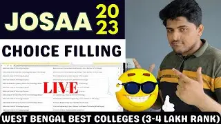 JOSAA Counselling West Bengal Best Choice Filling | 2025 | IIIT | NIT | WBJEE | Ghani Khan