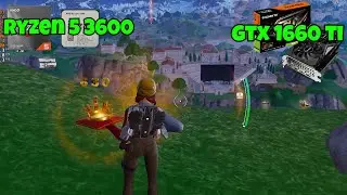 FPS TEST on GTX 1660 Ti and RYZEN 5 3600| Fortnite Performance Mode|1440P|Chapter 5 Season4|32gb ram