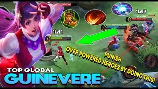 OVER POWERED HEROES CANT WIN AGAINST ME | GUINEVERE GAMEPLAY | MLBB