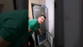 The top of the refrigerator is not cooling, but the bottom is cooling. See how I fixed it? 