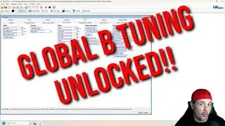 Global B Unlocked in HPTuners!  C8 Tune Review!
