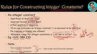 2-4|Constants in C language|Theory|C Programming For Beginners