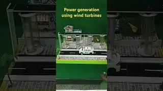 Power generation using wind turbines #viralvideo #sciencproject #shots #experiment #exhibition