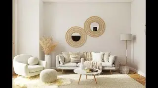 Japandi design decore living area ( Most easy and beautiful 😍) #youtube