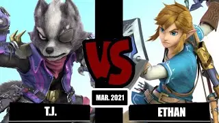 T.J. (Wolf) vs Ethan (Link, Sephiroth) Mar.  2021 tourney LR2