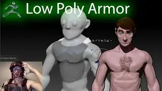 Low Poly Armor in ZBrush - Lord Azmore