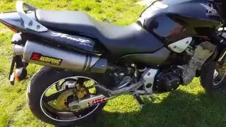 Honda Hornet 900 Akrapovic exhaust sound