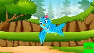 tuni bird/cartoon bird/blue bird/green screen /no copy right