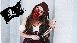 Zombie pirate halloween makeup // SFX tutorial