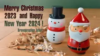 2023 Merry Xmas Series - Part 2│Wooden Roly-Poly Doll │Bravoprodigy CNC