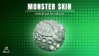 Monster Skin - Creature Skin Details VDM Brush for ZBrush 2022