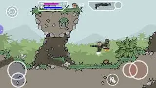 Играю против роботов в игре Мини милиция - часть 1     [ 20 ]