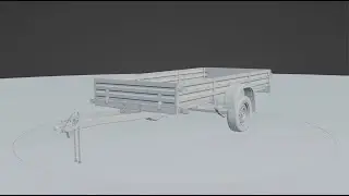 3d моделирование. Бортовой прицеп