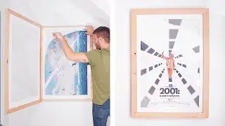 DIY Swing-Open Poster Frame | how to build a picture frame