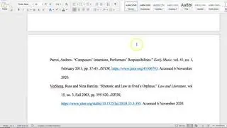 Annotated Bibliography Notes 1